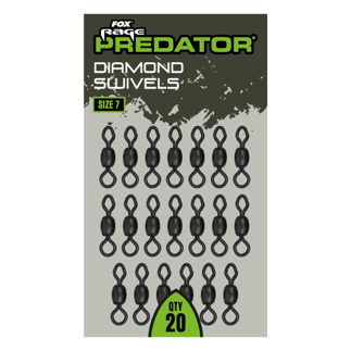 Fox Rage Predator Diamond Swivels - Size 7