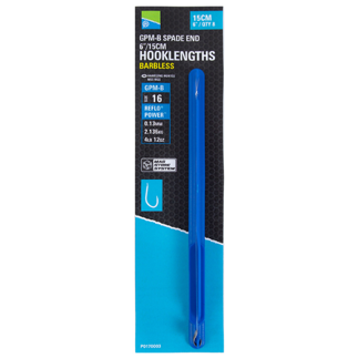 Preston GPM-B Spade End Mag Store Hooklengths - 15cm/6"
