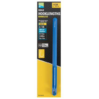 Preston XSH-B Spade End Mag Store Barbless Hooklengths - 15cm
