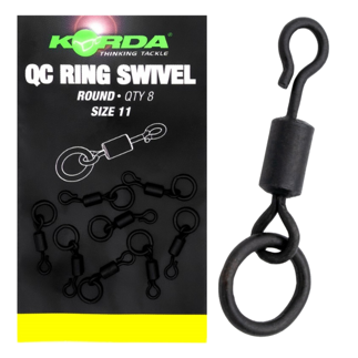 Korda Quick Change Ring Swivel Round - Size 11