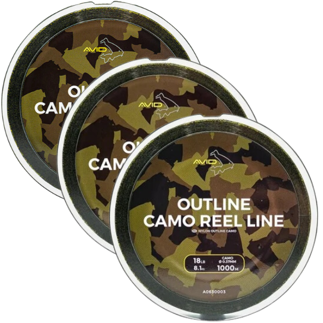 12lb Avid Outline Camo Reel Line - 1000m