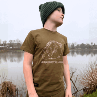 Hippopotachunk Children's T-Shirt – Green