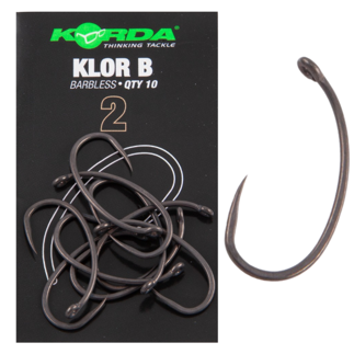 Korda Klor Hooks - Barbless