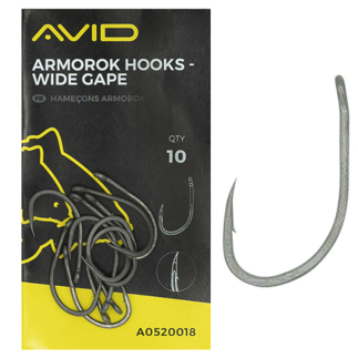 Size 2 Avid Armorok Hooks - Wide Gape - Barbed