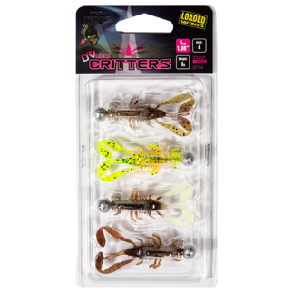 Fox Rage UV Micro Critter 5cm X 4pcs Loaded 3g