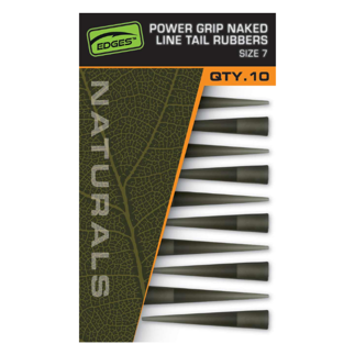 Fox Naturals Power Grip Naked Line Tail Rubbers - Size 7