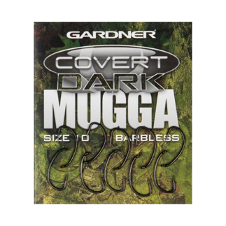 Gardner Covert Dark Mugga Hooks - Barbless