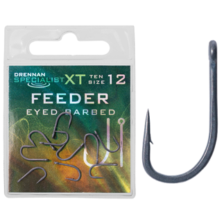 Drennan Specialist XT Feeder Eyed Hooks - Barbed