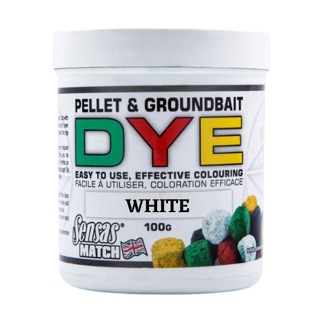 Sensas Match Pellet & Groundbait Dye - White 100g