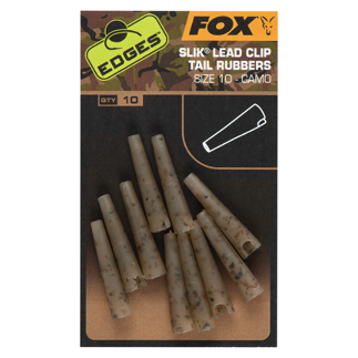 Fox Edges Camo Slik Lead Clip Tail Rubbers - Size 10
