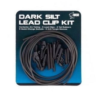 Nash Dark Silt Lead Clip Kit