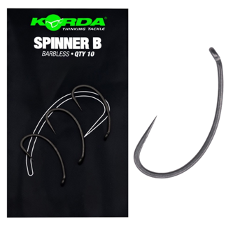Korda Spinner B Hooks - Barbless