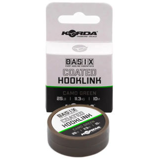 18lb Korda Basix Camo Green Coated Hooklink - 10m