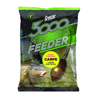 Sensas 3000 Method Feeder - Carp Sweet Fishmeal Groundbait - 1kg