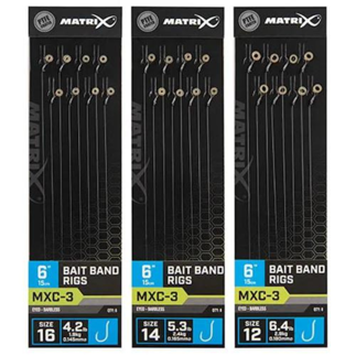 Matrix MXC-3 Bait Band Rigs - 6"