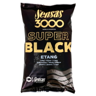Sensas 3000 Super Black Lake (Etang) Groundbait - 1kg