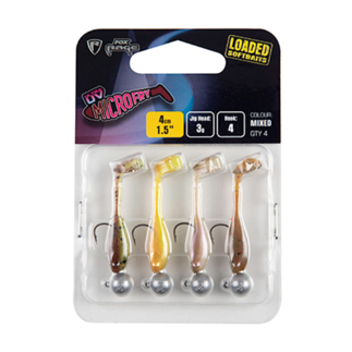 Fox Rage UV Micro Fry Loaded Softbait Lures - Mixed Colour Pack