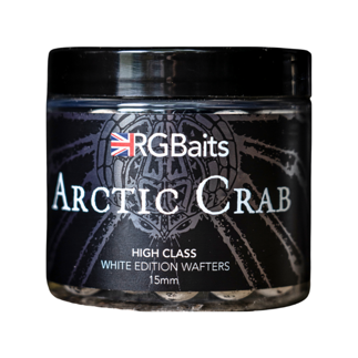 RG Baits 'High Class' White Edition Wafters - 15mm + Booster - Arctic Crab