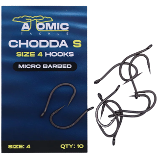 Atomic Tackle Chodda-S Hooks – Barbed