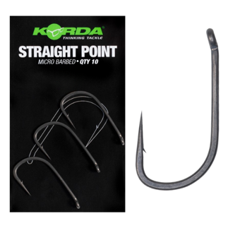 Korda Straight Point Hooks - Barbed