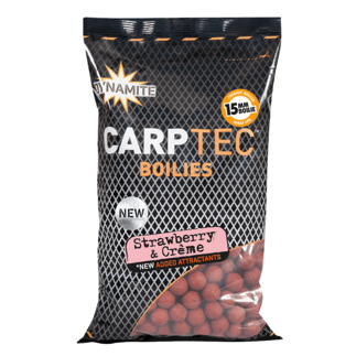 Dynamite Baits Carp-Tec Strawberry & Creme Boilies
