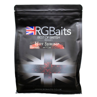 1kg RG Baits Mini Pellets - Hot Shrimp + Liver