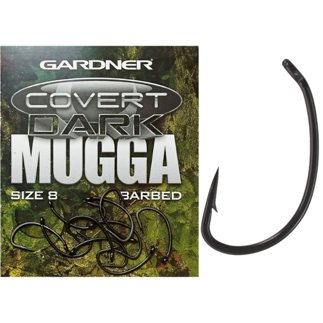 Gardner Covert Dark Mugga Hooks - Barbed
