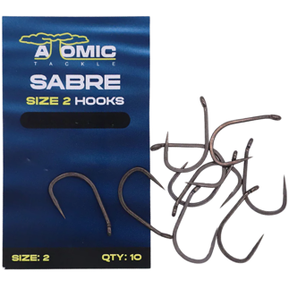 Atomic Tackle Sabre Hooks - Barbless