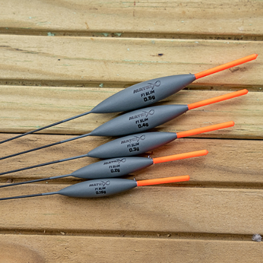 Matrix F1 Slim Pole Floats – Bulk Pack Of 10 For Match Fishing