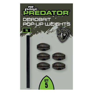 Fox Rage Predator Camo Deadbait Pop-Up Weights