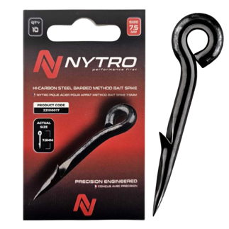 Nytro HI-Carbon Steel Barbed Method Bait Spikes - 7.5mm