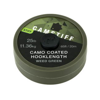 Thinking Anglers Camstiff Hooklength - Camo Weed Green - 25lb - 20m