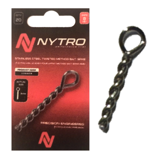 Nytro Stainless Steel Twisted Method Bait Spikes - 8mm