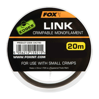 Fox Edges Link Trans Khaki Crimpable Monofilament