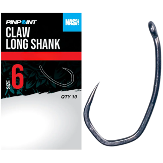 Nash Claw Long Shank Hooks - Barbless