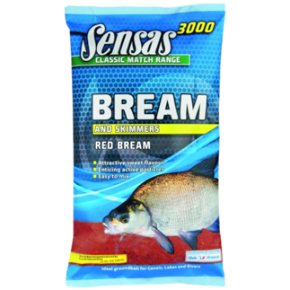 Sensas 3000 Classic Match Range Groundbait - Super Bream Red - 1kg