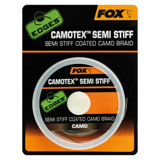 Fox Edges Camotex Semi Stiff - Semi Stiff Coated Camo Braid