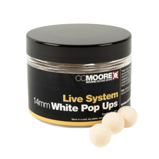 CC Moore Live System Pop-Ups - White- 14mm