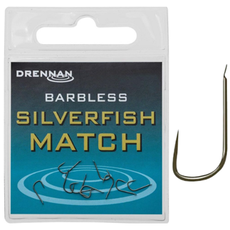 Size 18 Drennan Barbless Silverfish Hooks