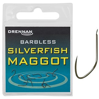 Size 16 Drennan Barbless Silverfish Hooks - Barbless