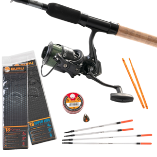 Guru Natural Waggler Rod & Reel Combo - 11ft