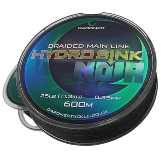 Gardner Hydro-Sink Noir Braided Main Line - 25lb