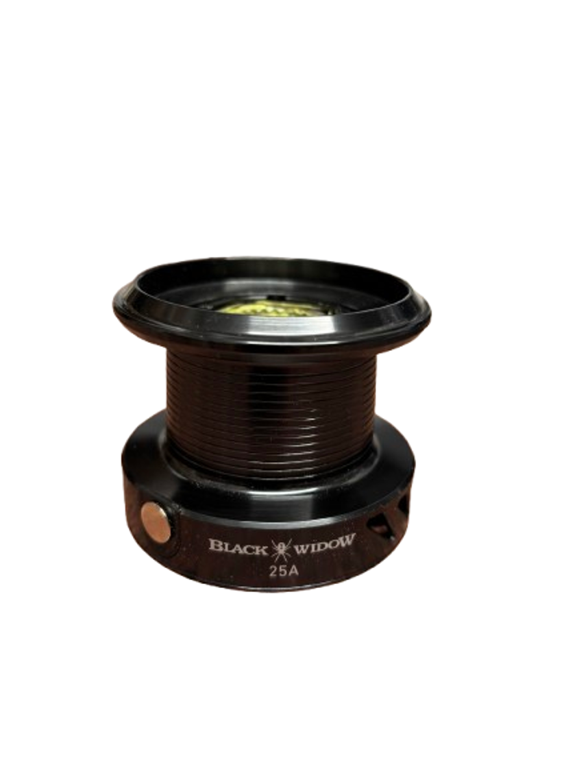 daiwa black widow reel spare spool 25A (Spare Spool) Fisherman's Friend The Daiwa Big Game Spare Spool selections are genuine Daiwa dynamic cut Aluminum ABS Spools for BG Series Saltwater Spinning Reels Daiwa Black Widow BRA Carp