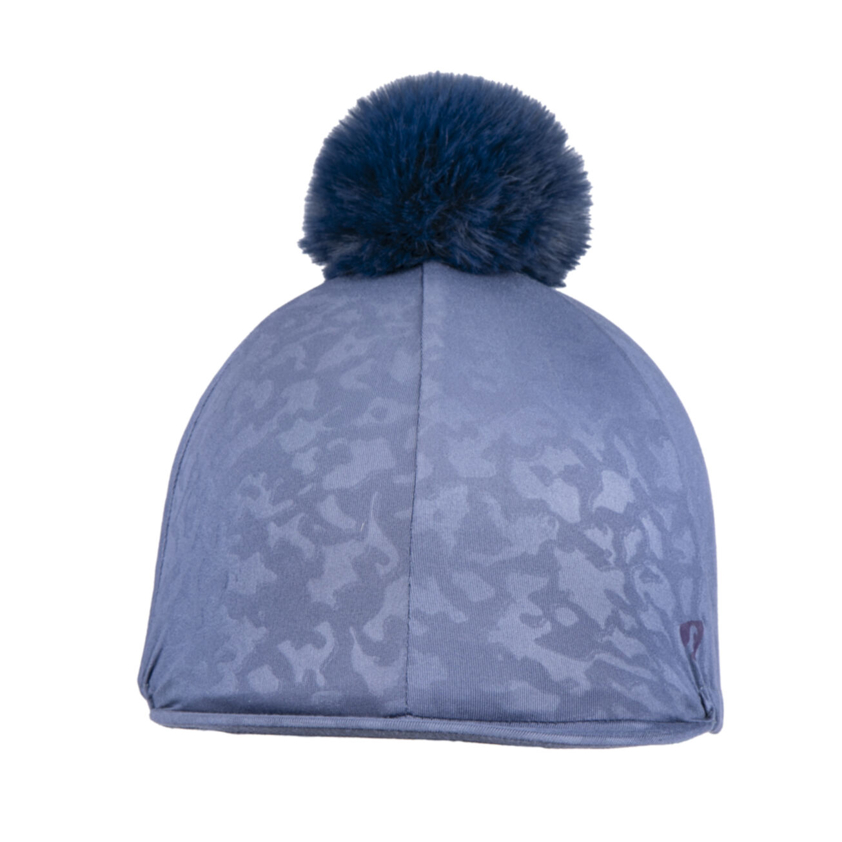 Blue Aubrion Pom Pom Hat Cover