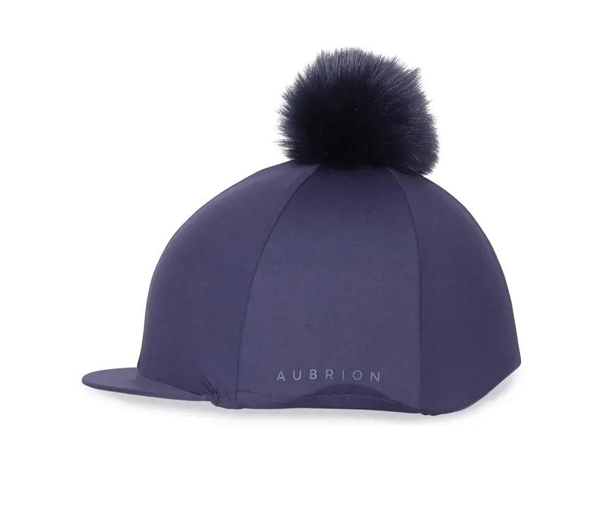 Navy Aubrion Pom Pom Hat Cover