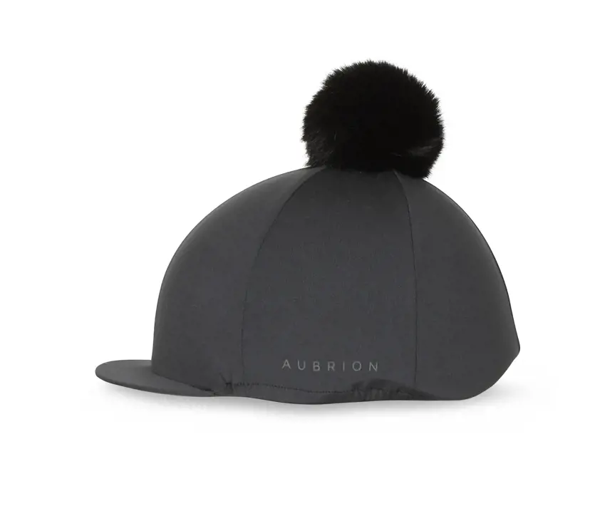 Black Aubrion Pom Pom Hat Cover