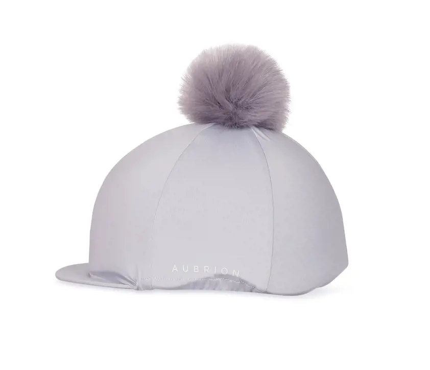 Grey Aubrion Pom Pom Hat Cover