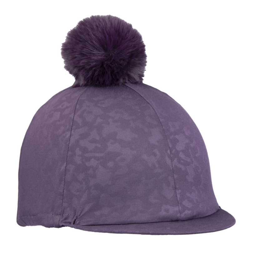 Purple Aubrion Pom Pom Hat Cover