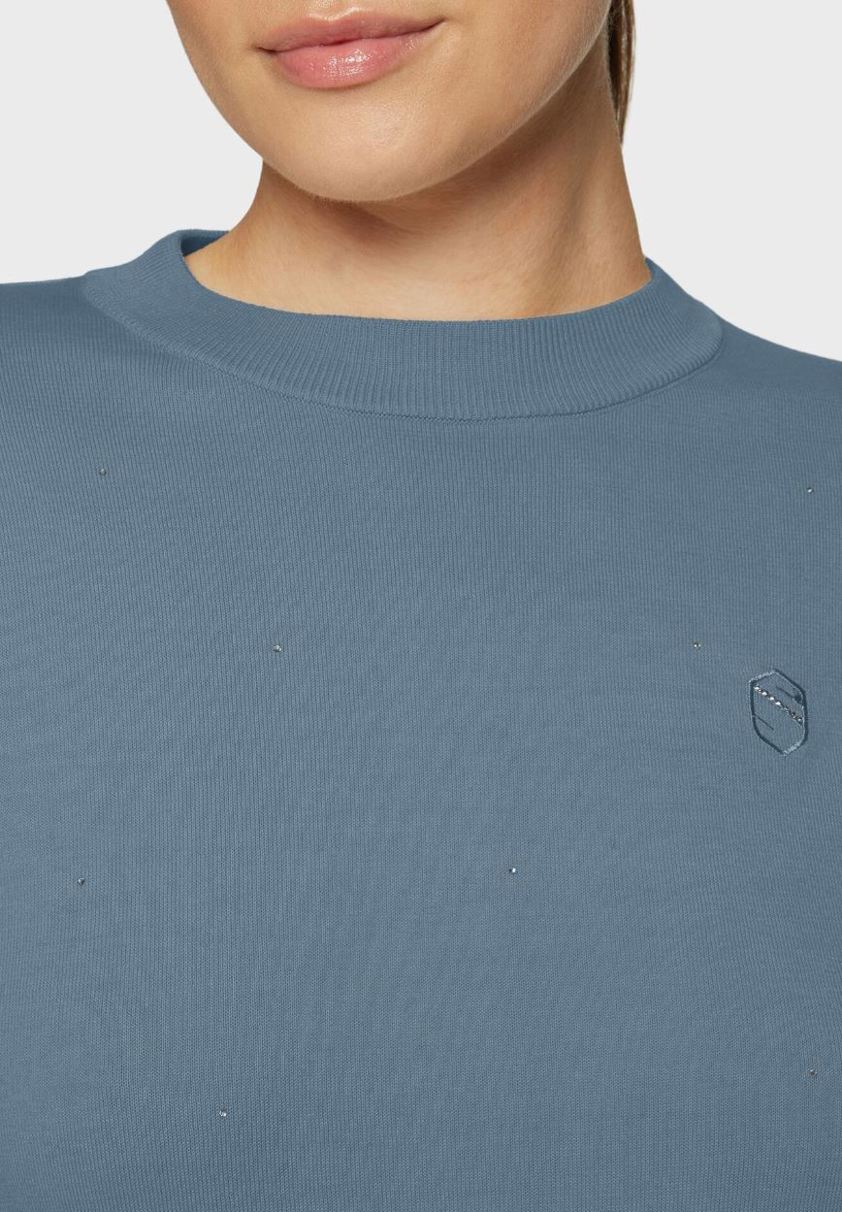 Dusty Blue Samshield Phoebe Knitted Top
