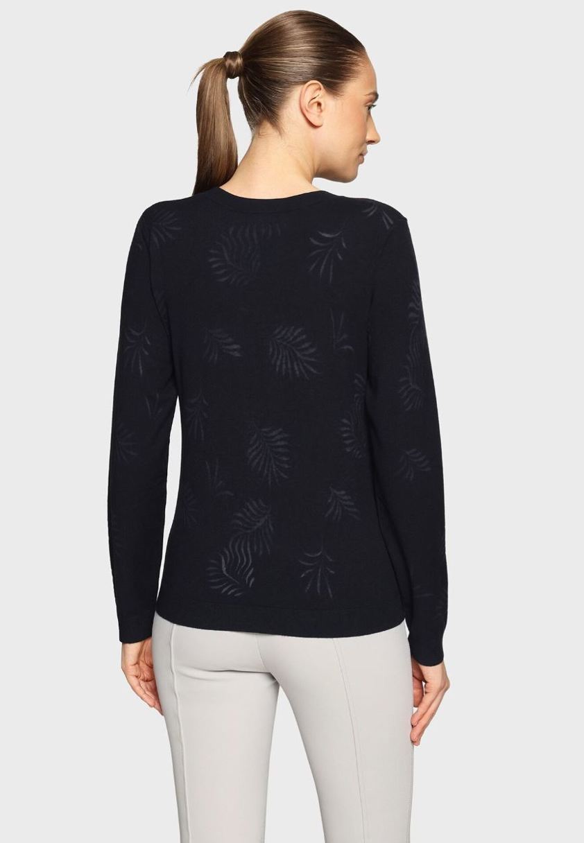 Navy Crystal Ferna Samshield Phoebe Knitted Top